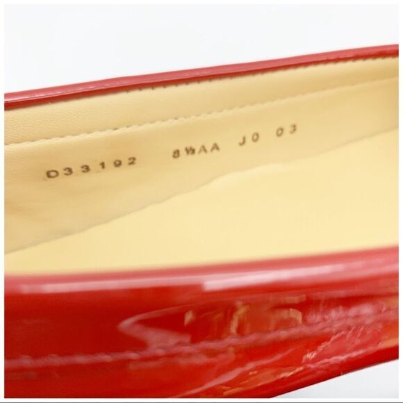 Cole Haan Tali Lock Red Patent Leather Flats 8.5 Narrow - Picture 8 of 14